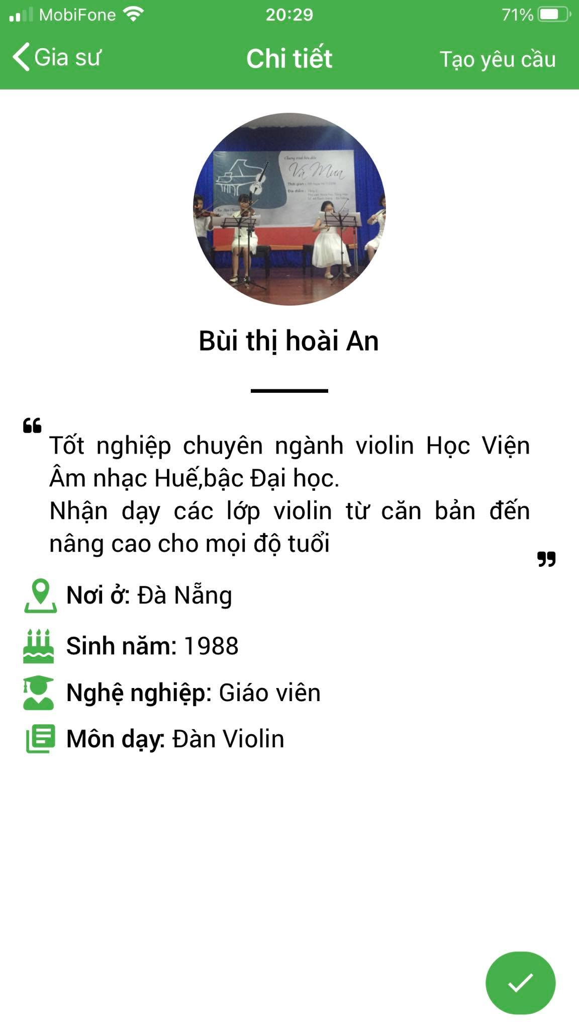 hoc kem violin
